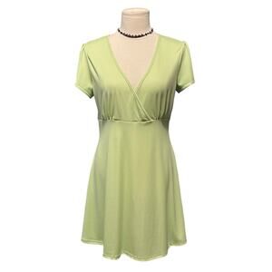 Starlet Women's Dress lime Green Size Large, NWT